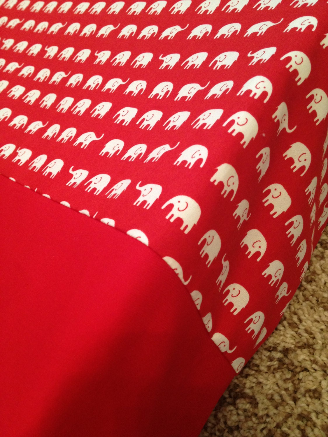 In-Line Elephants Changing Pad Cover
