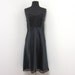 Early 1990s black slip with lace panel and trim - Medium Large