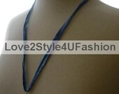 NAUTICAL Statement Women Necklace Tribal Jewelry Ribbon Unique Gift Handmade Fashion Jewelry Fiber Art by Love2Style4UFashion Lapis Pendant