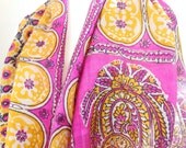 Pink Silk Scarf, Paisley Scarf, Yellow Silk Scarf, Floral Shawl, Silk Sari Scarf, Pink Silk Shawl