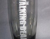 The Walking Dead Inspired Etched Drinking Glasses - Set of 2 Walking Dead inspired glasses. Great gift for Walking Dead fans.