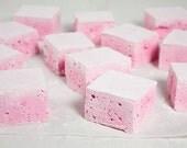 Fresh Made Marshmallows Chocolate, Vanilla, Strawberry: Combine Them to Make a Neapolitan