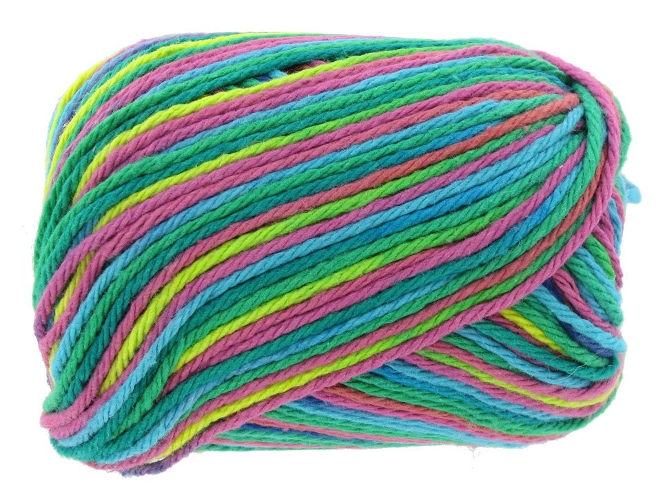 Lilly Sugar n Cream Cotton Yarn Super Size in Psycadelic