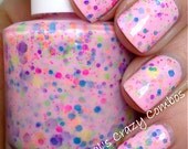 NEW Neon--I Lost My Marbles:  Custom-Blended NEON Glitter Nail Polish / Lacquer