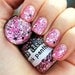 Pink Panther : Custom-Blended Glitter Nail Polish / Lacquer