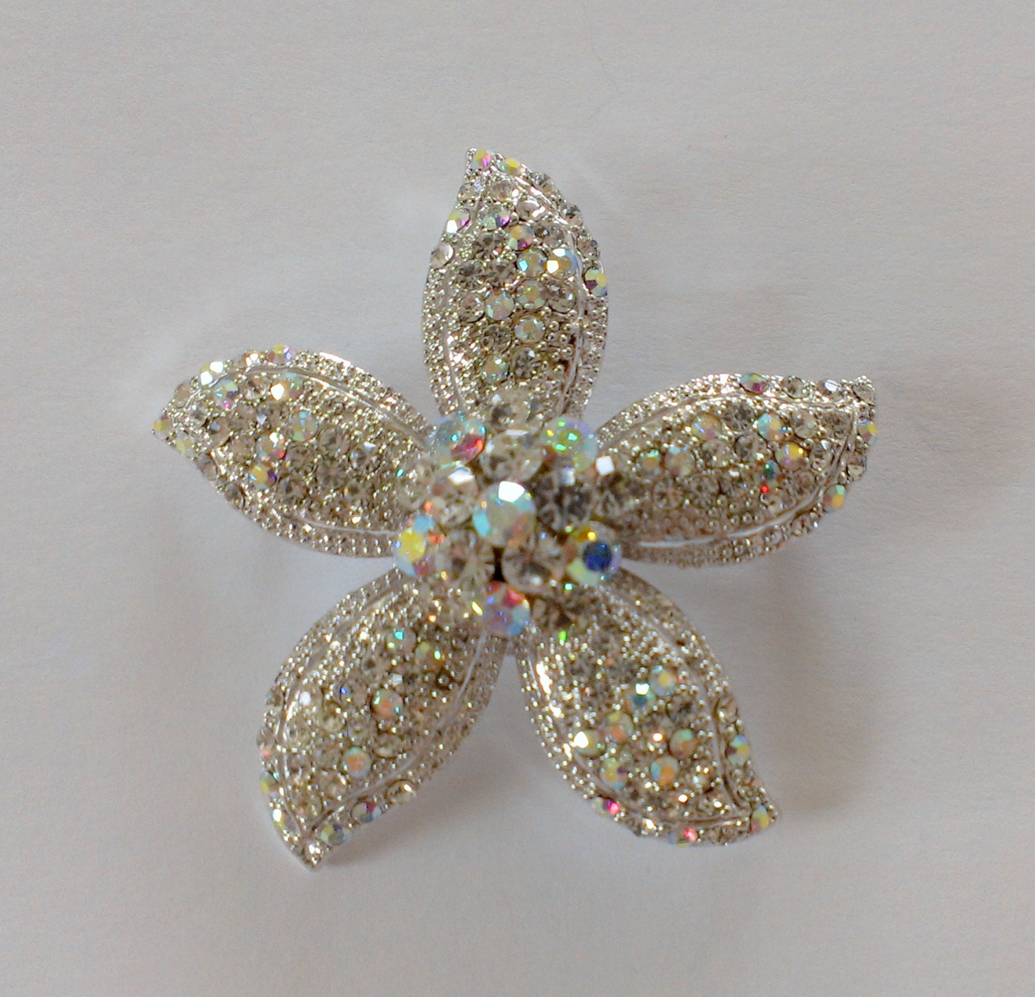 Bridal Crystal Pendant / Pin Wedding Crystal Accessory