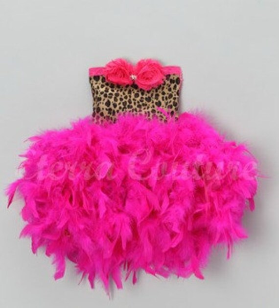 Feather Tutu Dress Feather Dress Feather Party by EterraCouture