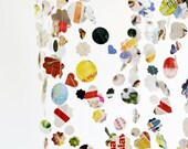 Paper Garland from Magazine - Upcycled Recycled Repurposed - Fun garland