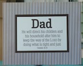 Father's Day gifts, Papa, Poppa, Grandpa, Dad, Father, brown, striped pattern