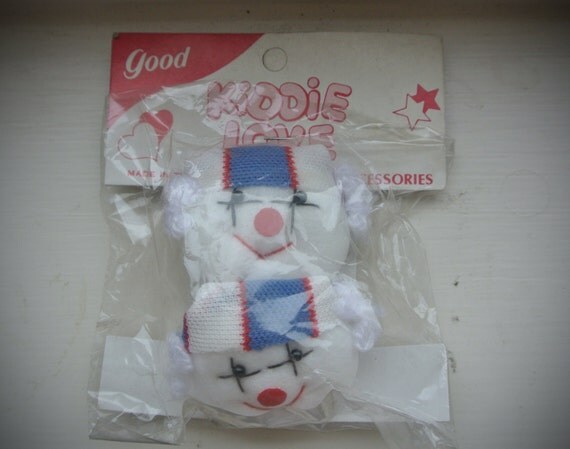 Vintage Kids Clown Hair Slides Clips featured image