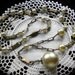 Great Gatsby Era   Vintage Chain & Faux Pearls Necklace c1930
