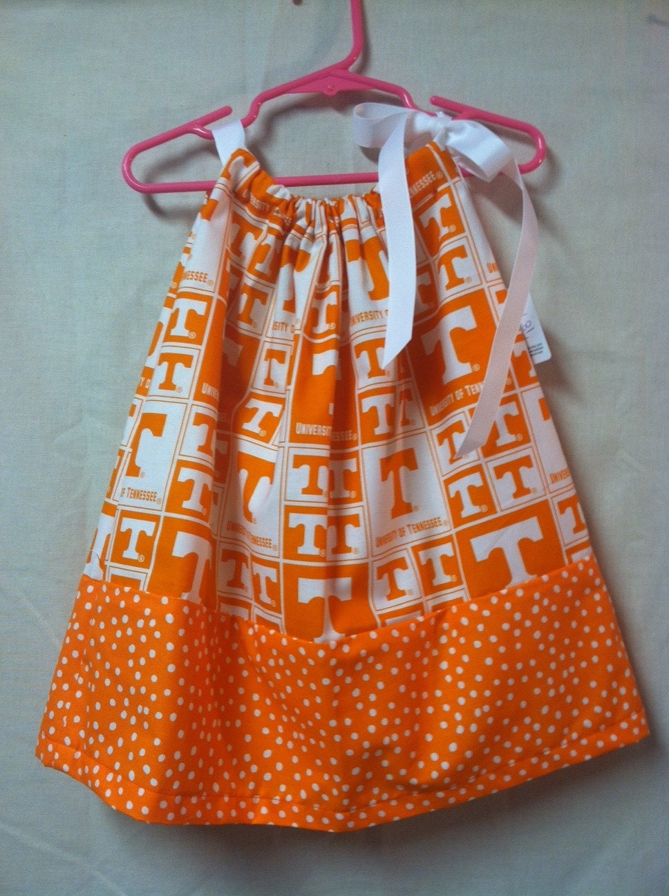 University of Tennesse Vols pillow case dress