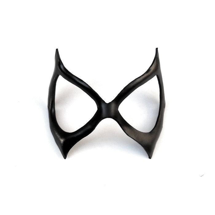 Black Cat Felicia Hardy Woman Leather Mask Spiderman Super Hero Sexy Masquerade Cosplay Halloween Costume Carnival Party Cat Burglar Marvel