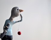 Hanging sculpture - Mr. Clemens and his best friend.