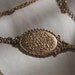Antique Bronze Mirror Necklace
