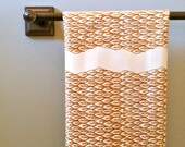 Tobacco Leaf Dish Cloth - Handprinted Organic Cotton Towel