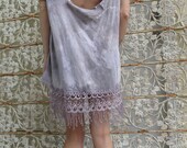 spaced out lace fringe distressed tee .2/4