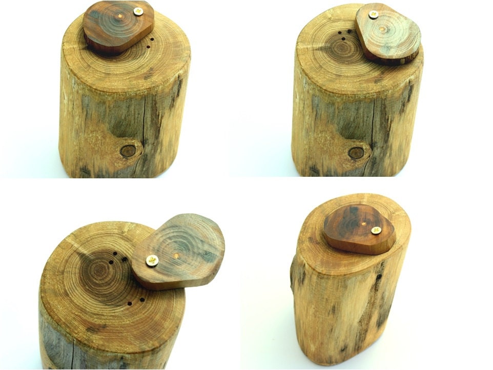 Combo Shaker set- Salt and Pepper shaker- Reclaimed Wood - Cedar Tree Branches