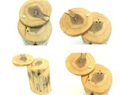 Wood Shaker Combo Set- Salt and Pepper shaker- Reclaimed Wood - Cedar Tree Branches