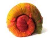 Spinning batts - 100g - 3.5oz - merino wool  - silk noil - Tussah silk - THE SPINDLE BERRY