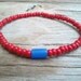 Blue tube bracelet