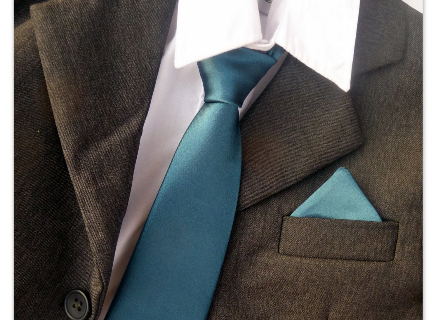 Neck Ties MANY colors- Baby, Toddler & Boy Child, Wedding- Solid Colors- Adjustable Neck Band (Teal, Purple, Black, Pink, Red, Blue, White)
