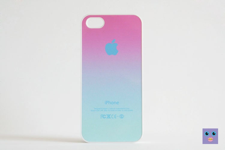 iPhone 5 Case - Pink to Blue / iPhone 4/4S Case Available