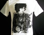 Young David Bowie Art Rock Pop Rock Men White T Shirts Size M