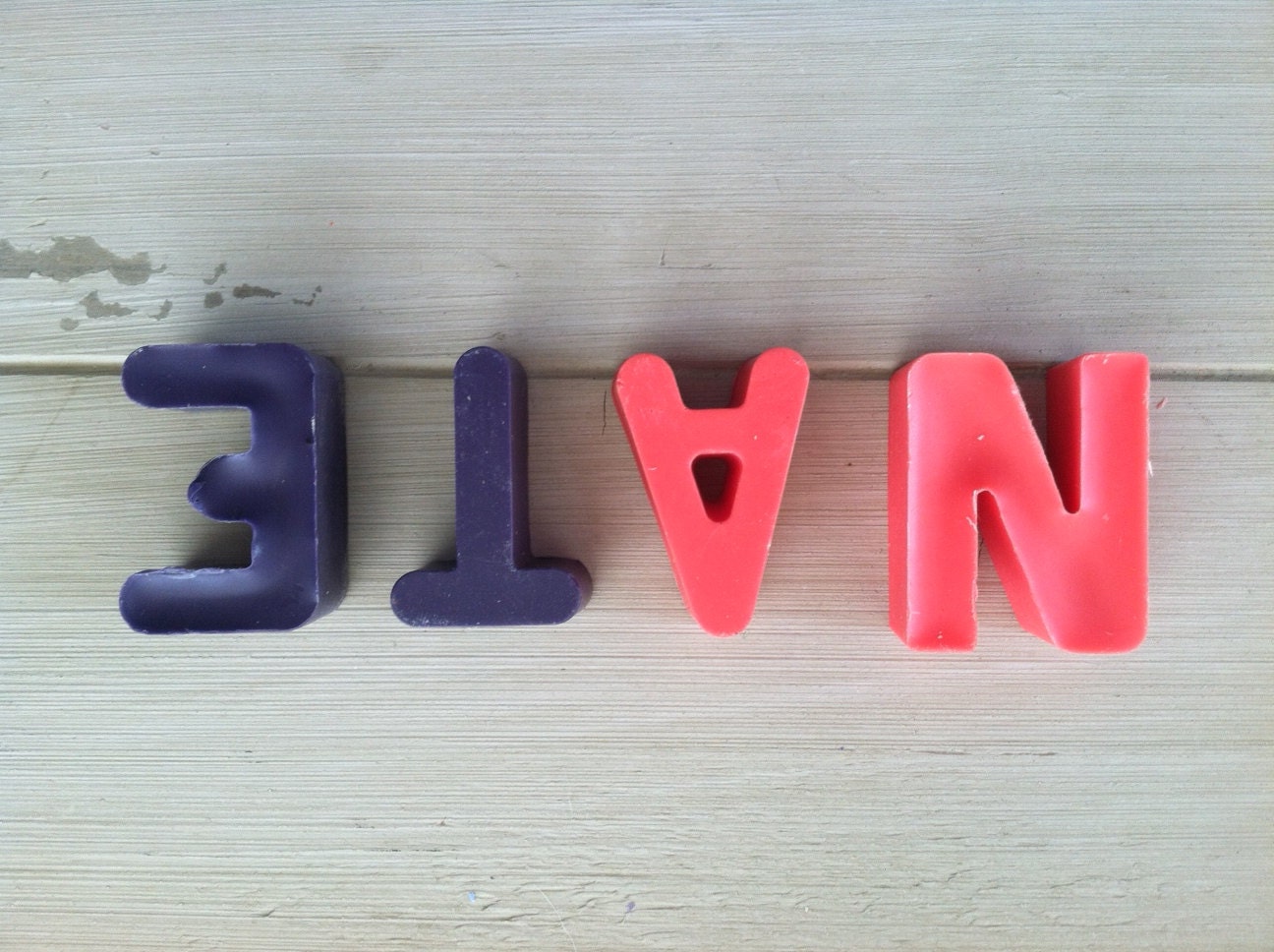 Personalized Alphabet Name Crayons, Custom Colors- Great Party or Birthday Favor (4 Letters)