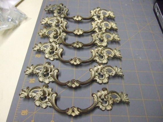 Vintage French Provincial Furniture Handles by skoobstuff on Etsy