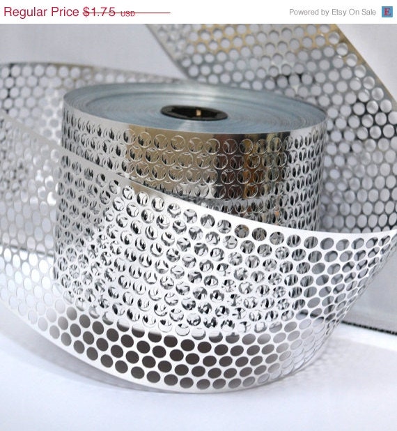 Sale 2 Yards Silver Punchinella Sequin Waste Trim for Mixed Media Artists