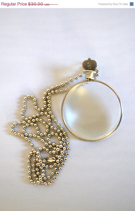 Sale Rush Order - Vintage Optical Lens Monocle Pendant