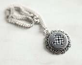 Hypnotic Black and White Necklace