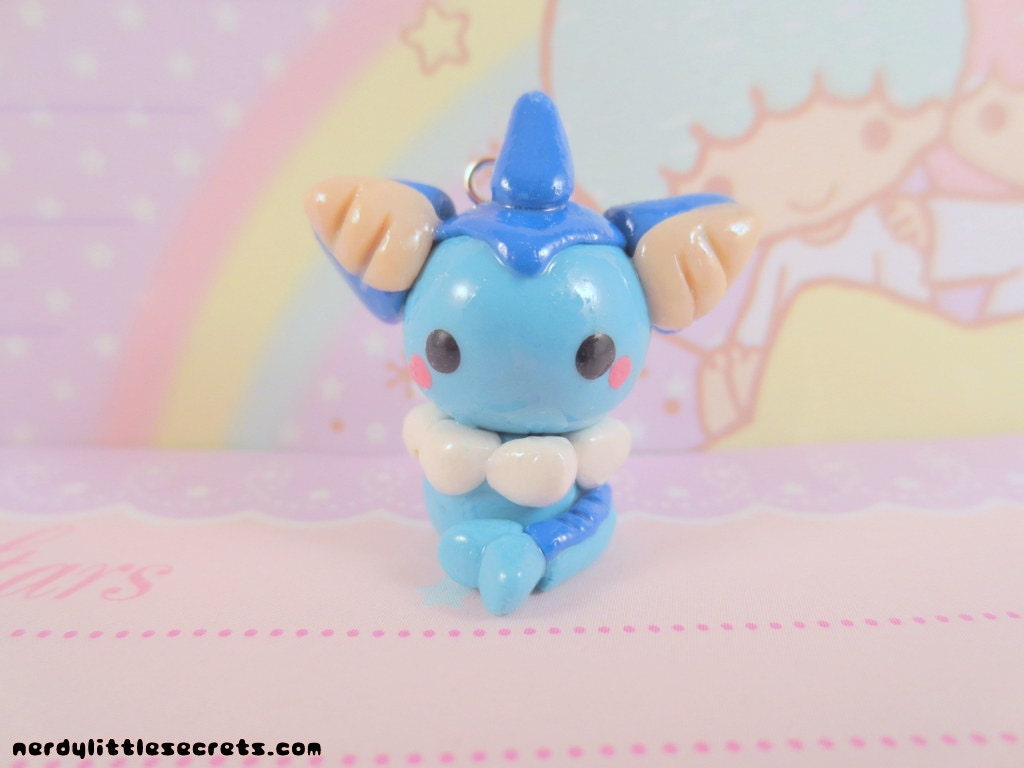 Pokemon Vaporeon Chibi Kawaii Charm / Necklace