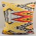 YELLOW IKAT PILLOW 18x18 Decorative Throw Pillow Cover Ikat Throw Pillow Cover A539-1aa2