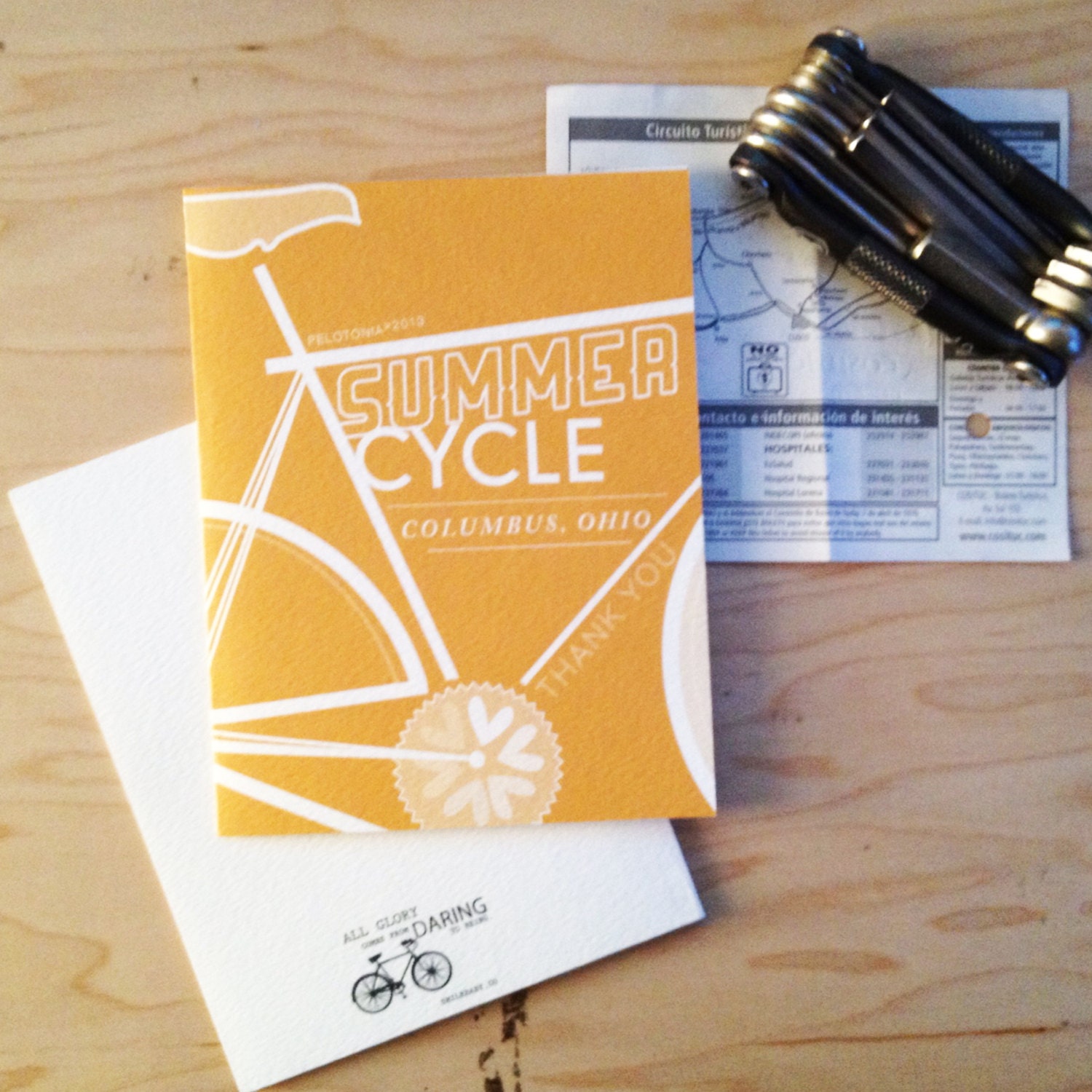 Pelotonia '13 Thank you Card - Blank Inside - Package of 10 cards