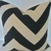 CHEVRON PILLOW 12x16 or 12x18 Decorative Throw Pillow Covers Tan Lumbar BLACK Chevron Throw pillow shops Modern