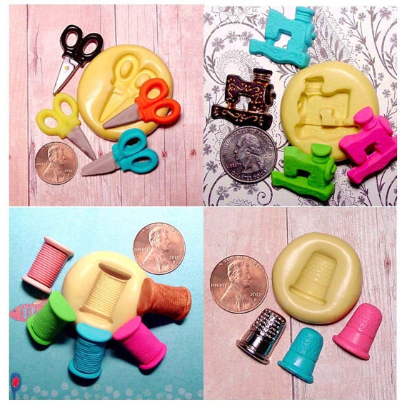 Sewing mold Set flexible silicone Sewing Machine Resin Polymer