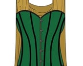 Loki inspired cosplay corset