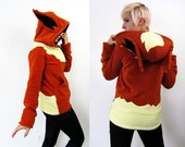 Evolution Fire -- Handmade Anti-Pill Fleece Hoodie / Sweatshirt