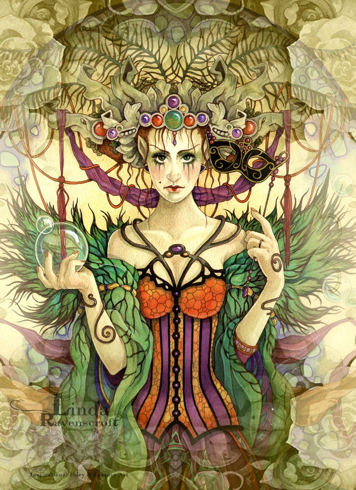 FATE - INSIPIRATIONAL ART - signed prints by Linda Ravenscroft - Fate - follow your destiny