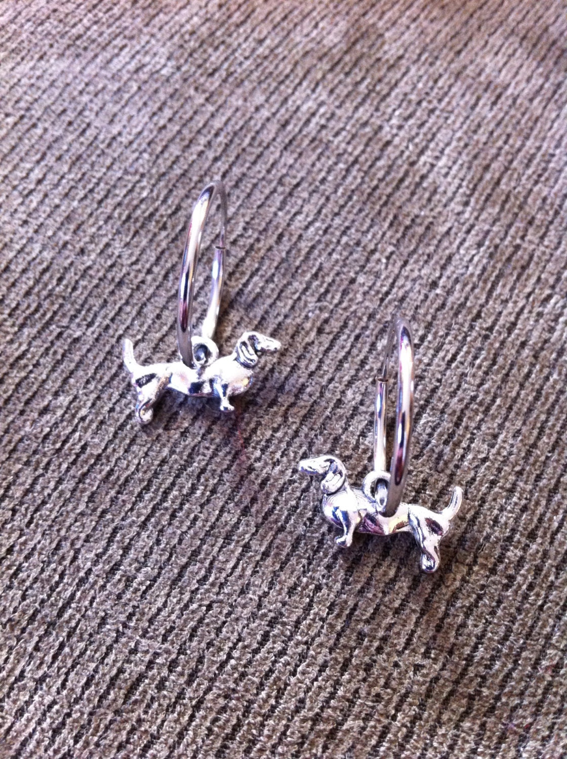Dachshund Hoop Earrings