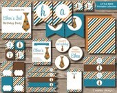 Little Man Birthday Party Printables Collection