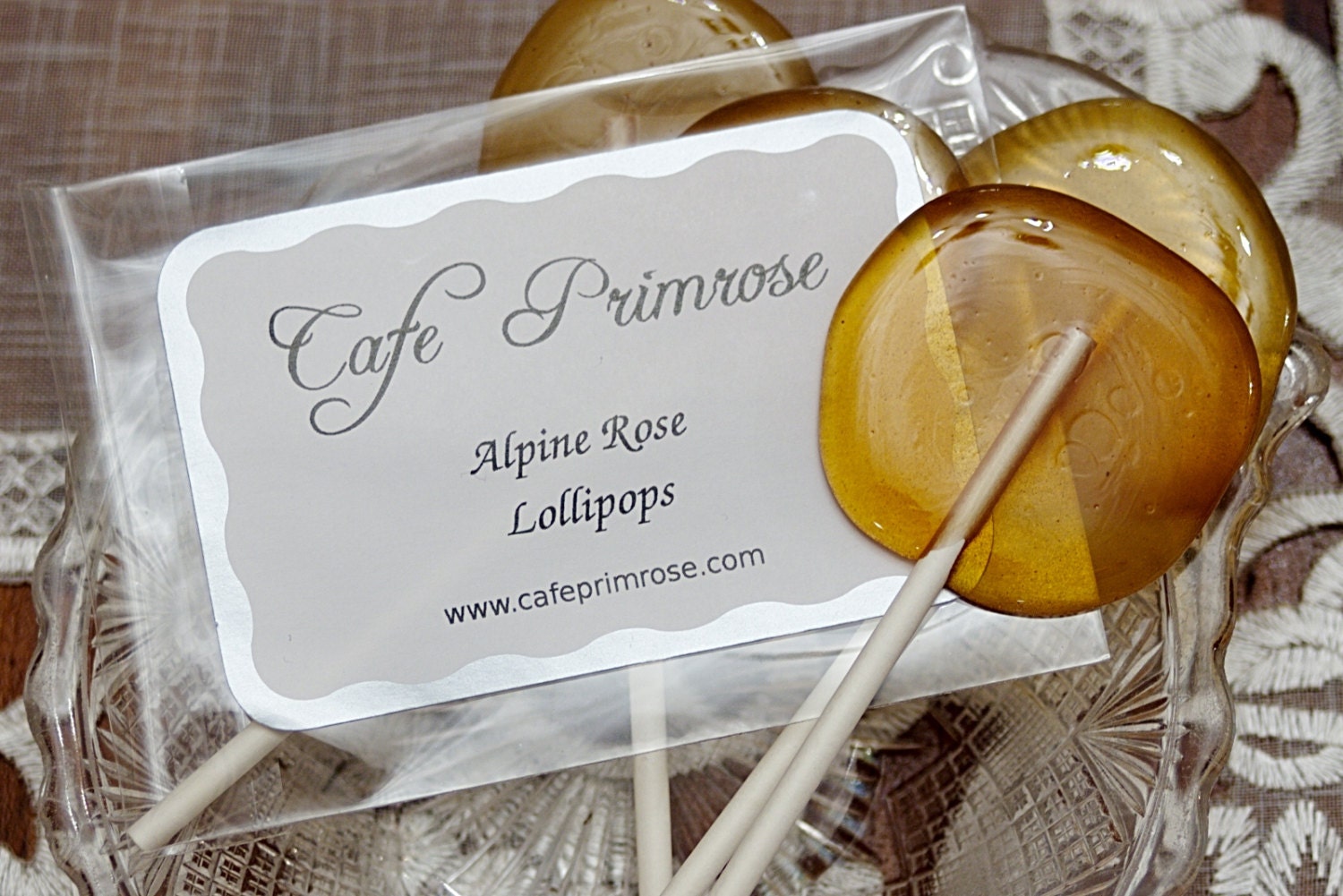 Twelve Alpine Rose Lollipops