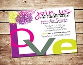 Printable Love Bridal Shower Invitation