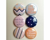Set of 6 Dream Craft Badges Pins Flair