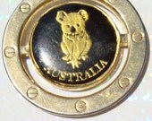 Vintage Jewelry Australia Koala Key Ring Pendant