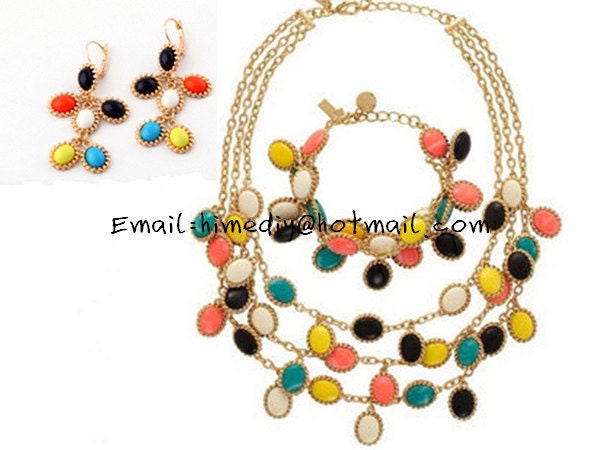 Color candy Jewelry Set - Necklaces, Bracelets and Earrings