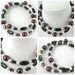 2 Purple Shimmer with purple and white Bracelets