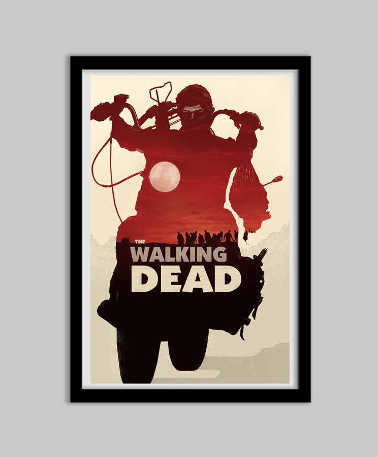 The Walking Dead - Poster - 12x18 - the walking dead, daryl dixon, zombie, horror